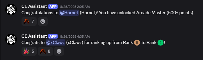 Milestone notifications